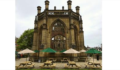 The Exterior of the Bombed Out Church