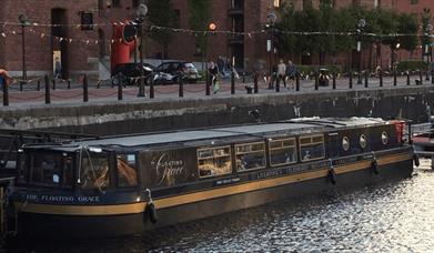 Floating Grace boat on the Albert Dock.