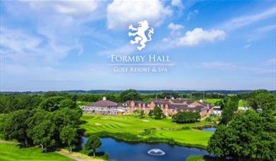 A birdseye view of Formby Hall Golf Resort