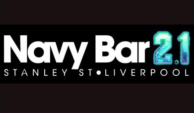 Navy Bar 2.1 logo with text underneath that says 'Stanley St Liverpool'