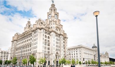 An external view of the Royal Liver Building.