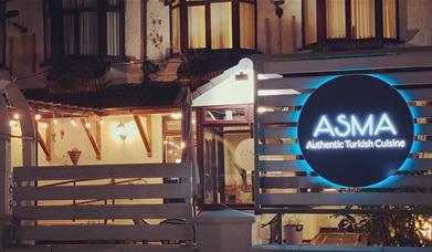 The exterior of Asma Turkish Restaurant