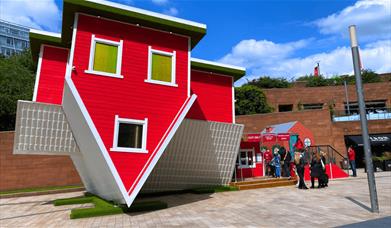 Upside Down House Liverpool situated in Liverpool ONE.