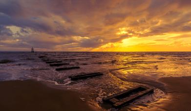 Sunset from Crosby Beach